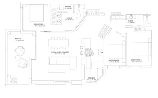 Kernsaniertes Penthouse in Cas Catala mit fantastischem Weitblick auf das Meer