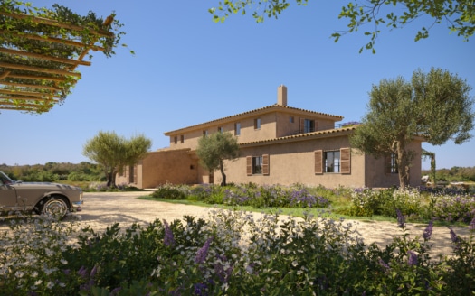 Project: Luxus-Finca bei Santa Maria del Cami mit Bergblick