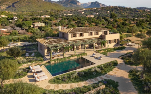Project: Luxury finca near Santa Maria del Cami with mountain views