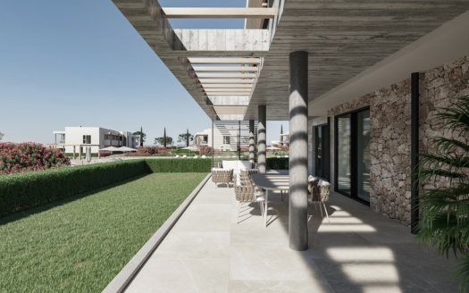 Piso con jardín cerca de la playa de Es Trenc en Sa Rapita en una residencia de lujo