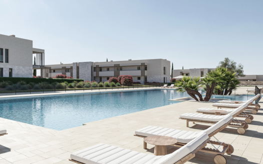 Piso con jardín cerca de la playa de Es Trenc en Sa Rapita en una residencia de lujo