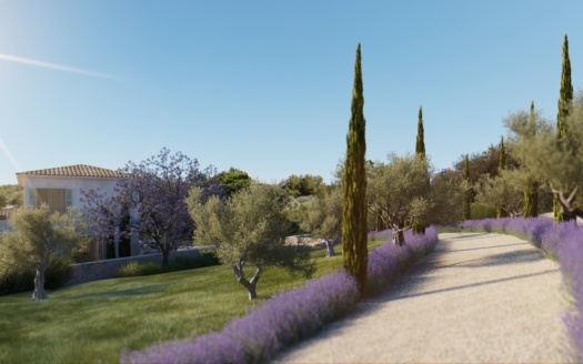 Proyecto: Finca moderna en Montuiri - parcela con proyecto básico aprobado