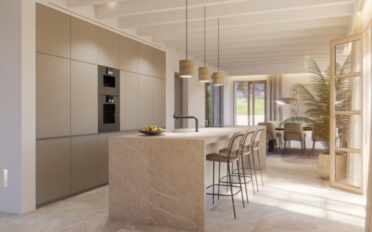 Project: Modern finca in Montuiri - plot with basic project