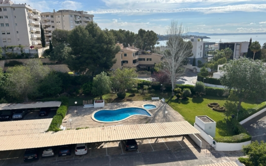 Penthouse in ruhiger Gegend in Cas Catala mit sagenhaftem Meerblick