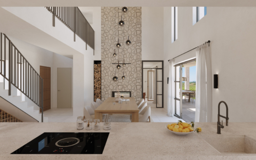 Finca de nueva construcción cerca de Sencelles en estilo mediterráneo clásico con piscina y viñedo propio