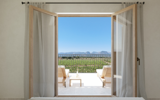 New build finca near Sencelles in classic Mediterranean style with pool and own vineyard