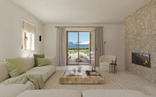 Neubau Finca bei Sencelles im klassisch mediterranem Stil mit Pool und eigenem Weinberg