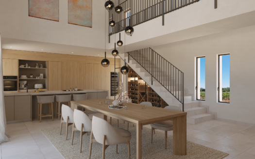 Neubau Finca bei Sencelles im klassisch mediterranem Stil mit Pool und eigenem Weinberg