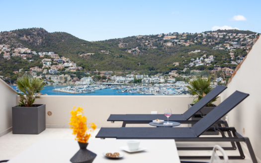 Exclusivo adosado de diseño sobre el puerto de Port d’Andratx